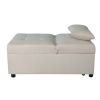 Folding Ottoman; Sofa Bed; Chair(Beige)