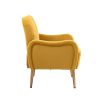 COOLMORE Velvet Chair ; Accent chair/ Living room lesiure chair with metal feet