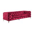 Adam Sofa in Red Velvet 52795