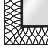 Wall Mirror Arched 19.6"x31.4" Black