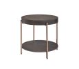 Weyton End Table; Dark Oak &amp; Champagne 82957