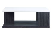 Pancho Coffee Table; Gray &amp; White High Gloss 82170