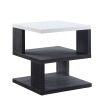 Pancho End Table; Gray & White High Gloss 82172