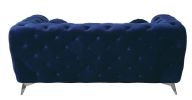 Atronia Loveseat; Blue Fabric YJ