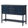 U_STYLE 45'' Modern Console Table Sofa Table for Living Room with 3 Drawers; 2 Cabinets and 1 Shelf