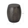 [Only support Drop Shipping Buyer] Metal Accent Drum Table