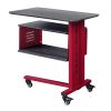 Cargo Accent Table w/Wall Shelf in Red AC00361