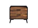 Jiranty Accent Table; Walnut & Black Finish 97972