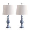 26" Bedside Nightstand Lamp with Dual USB Ports(Set of 2)