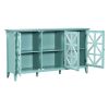 U_STYLE 62.2'' Accent Cabinet Modern Console Table Sideboard for Living Room Dining Room With 3 Doors and Adjustable Shelves