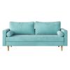 73.62"Modern green velvet double seat sofa