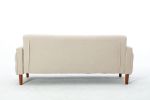 2047 White linen sofa bed