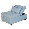 Folding Ottoman Sofa Bed(Green)