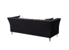 L8085B three-seat sofa black