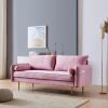 Velvet Fabric sofa with pocket-71&lsquo;&rsquo;pink