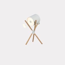 Simple Wood Art Three Fork Floor Lamp