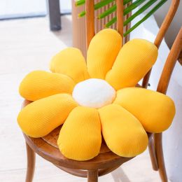 Bed and Breakfast Cushion Small Daisy Petal Cushion (Option: Yellow cherry blossoms-50cm)