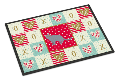 Multi Themed Cat XOXO Art Mat (size: 27 x 18)