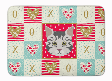 Multi Themed Cat Face XOXO Mat (size: 27 x 19)