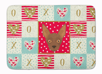 Multi Themed Dog Face XOXO Mat (size: 27 x 19)